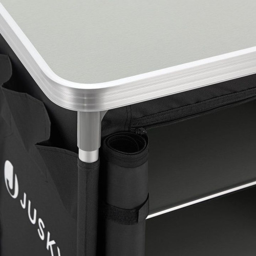 Kempingová skladacia kuchyňa 97 x 50 x 78 cm, čierna