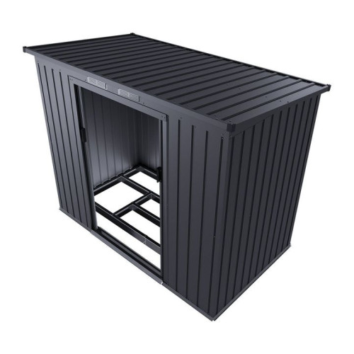 Kovový záhradný domček s posuvnými dverami 218 x 132 x 174 c