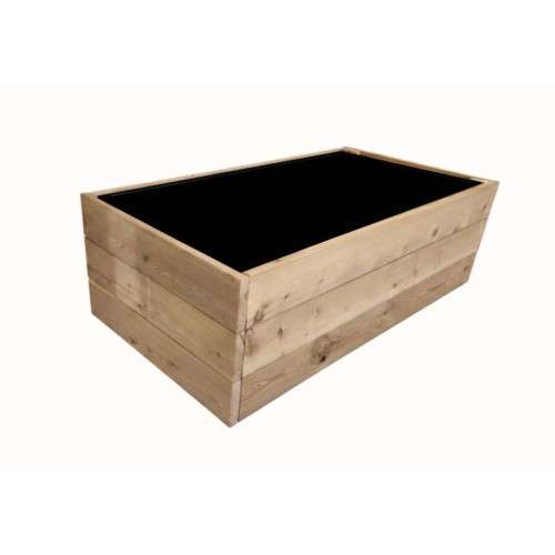 Drevený vyvýšený záhon, 134 x 70 x 42 cm