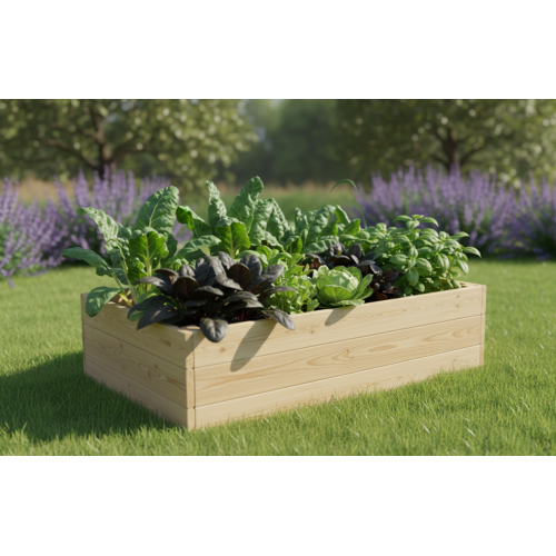 Drevený vyvýšený záhon, 156 x 95 x 42 cm