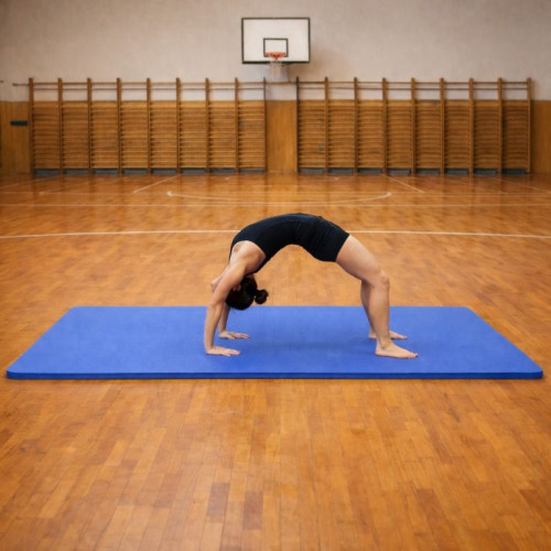 Gymnastická podložka XXL 210 × 110 × 2 cm modrá