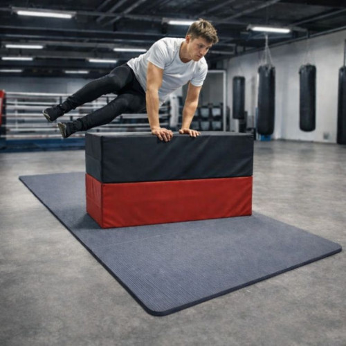 Gymnastická podložka XXL 210×110×2 cm sivá