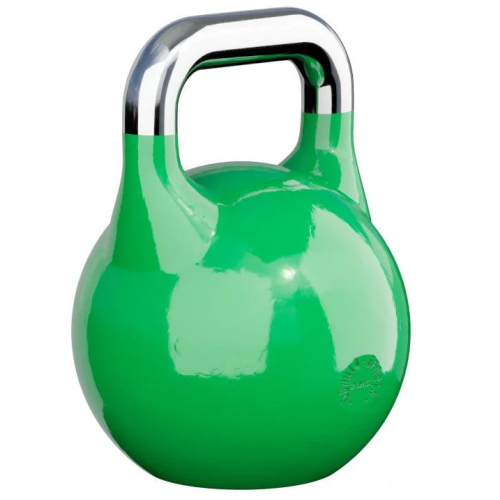 Gorilla Sports Súťažný kettlebell, zelený, 24 kg
