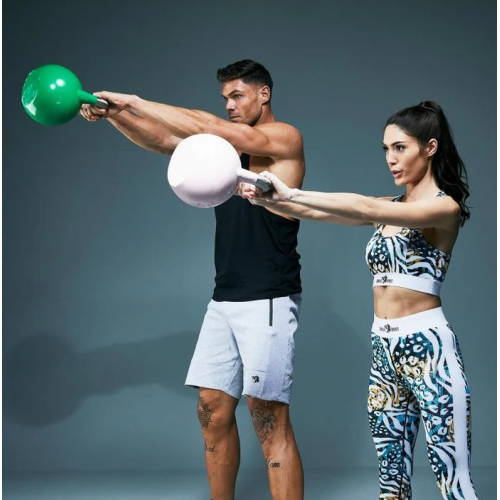 Gorilla Sports Súťažný kettlebell, ružový, 8 kg