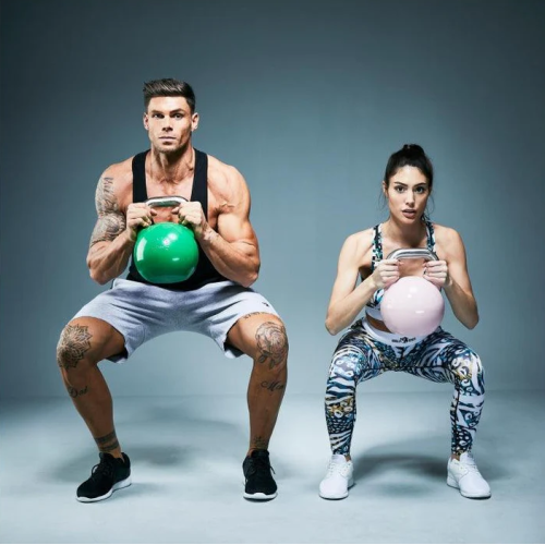 Gorilla Sports Súťažný kettlebell, ružový, 8 kg