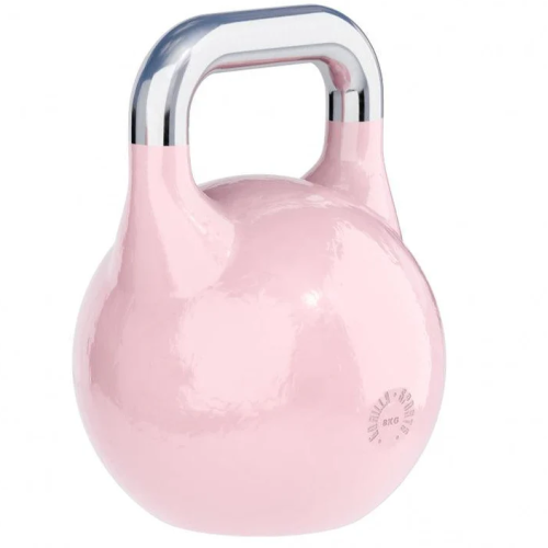 Gorilla Sports Súťažný kettlebell, ružový, 8 kg