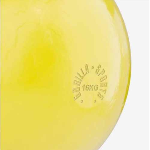 Súťažný kettlebell 16 kg žltý – oceľ, štandardná veľkosť