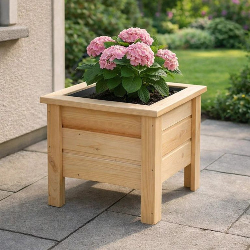 Drevený kvetináč Maceta - 40 x 40 x 37 cm
