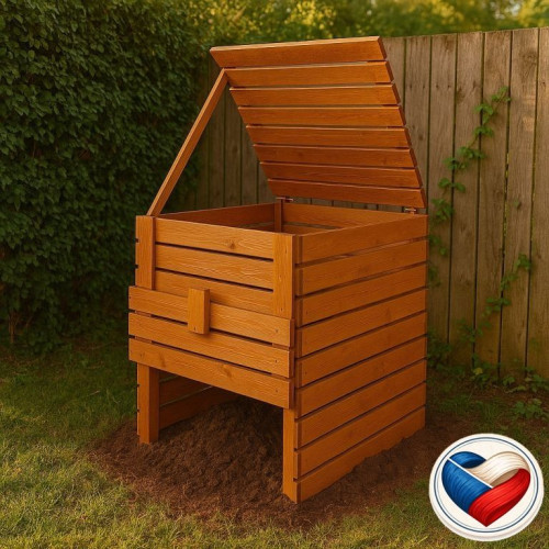 Drevený kompostér 1200 l – česká výroba z masívneho dreva
