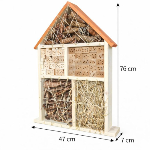 Hotel pre hmyz pre včely a lienky 47×76 cm, česká výroba