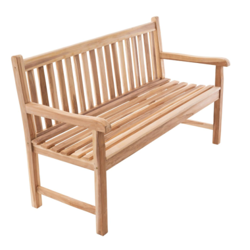 Záhradná lavica masív DIVERO 3-miestna 150 cm