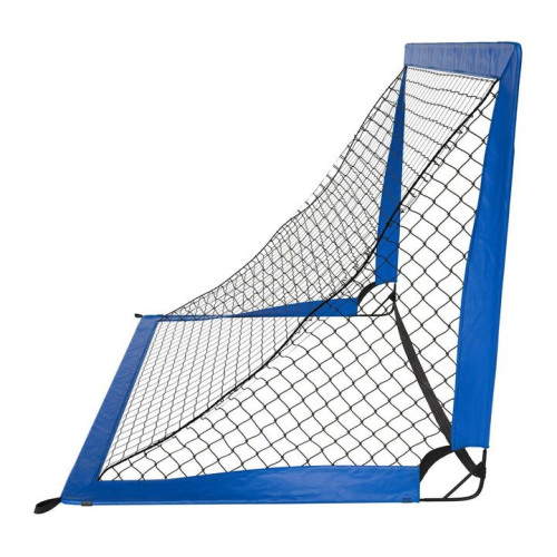 Sada 2 skladacích futbalových bránok 120 × 90 cm, modrá