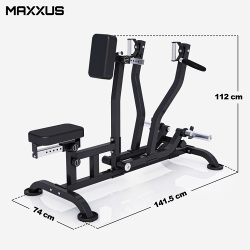 MAXXUS Posilovací stroj na chrbát, nastaviteľný, nosnosť 200 MAXXUS Posilovací stroj na chrbát, nastaviteľný, nosnosť 200