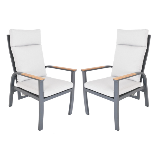 Hliníkové kreslá ANNECY DUO 2 ks