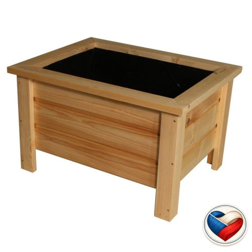 Drevený kvetináč na nohách Maceta 58×45×37 cm, česká výroba