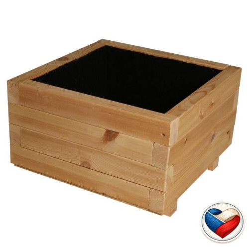 Drevený kvetináč Flor 46×46×29 cm, česká výroba