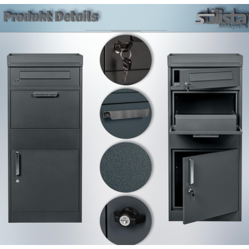 Poštová schránka STILISTA, 120 x 50 x 38 cm