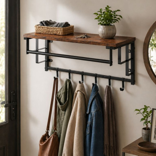 Nástenný vešiak Vintage, 66 x 30 x 32 cm