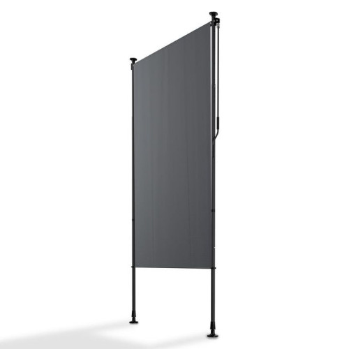Zvislá markíza na balkón 120 x 228-316 cm, UV ochrana, sivá