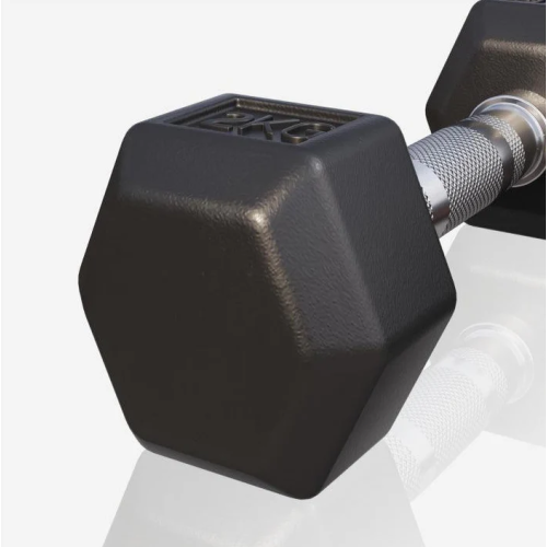 Gorilla Sports Šesťhranná pogumovaná činka, 2 kg Gorilla Sports Šesťhranná pogumovaná činka, 2 kg