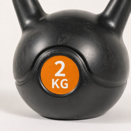 Kettlebell 2 kg plastový s cementovou výplňou Kettlebell 2 kg plastový s cementovou výplňou