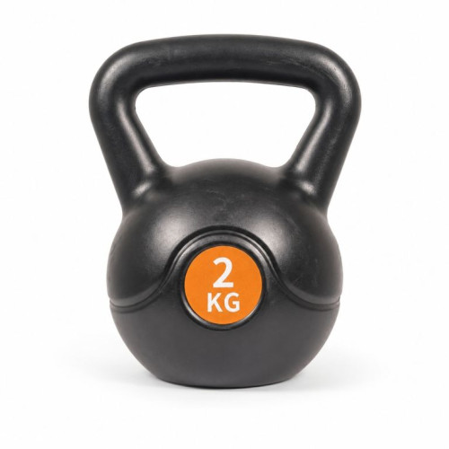 Kettlebell 2 kg plastový s cementovou výplňou Kettlebell 2 kg plastový s cementovou výplňou