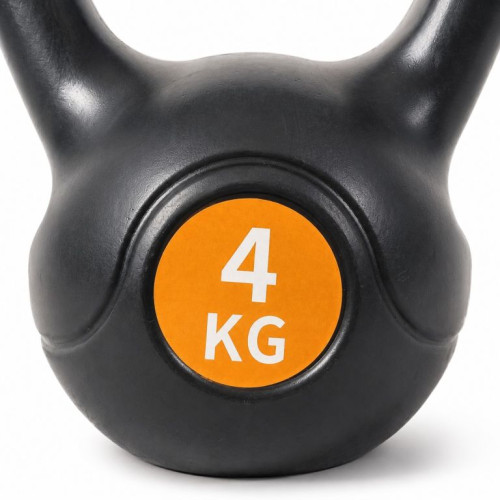 Kettlebell 4 kg plastový s cementovou výplňou Kettlebell 4 kg plastový s cementovou výplňou