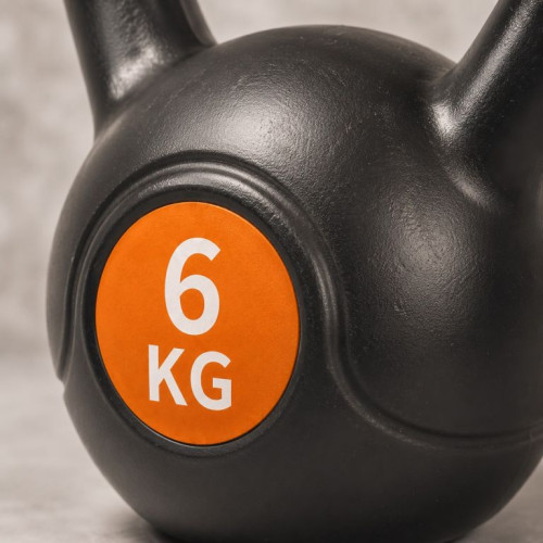 Kettlebell 6 kg plastový s cementovou výplňou Kettlebell 6 kg plastový s cementovou výplňou