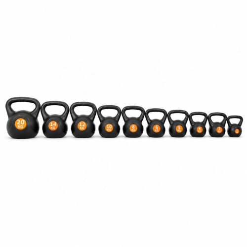 Kettlebell 2 kg plastový s cementovou výplňou Kettlebell 2 kg plastový s cementovou výplňou