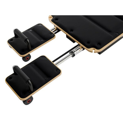 Skladací Pilates Reformer, 109 x 45 x 8 – 21 cm, čierny Skladací Pilates Reformer, 109 x 45 x 8 – 21 cm, čierny