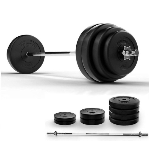 PHYSIONICS Vzpieračský set so závažím 165 cm, 60 kg
