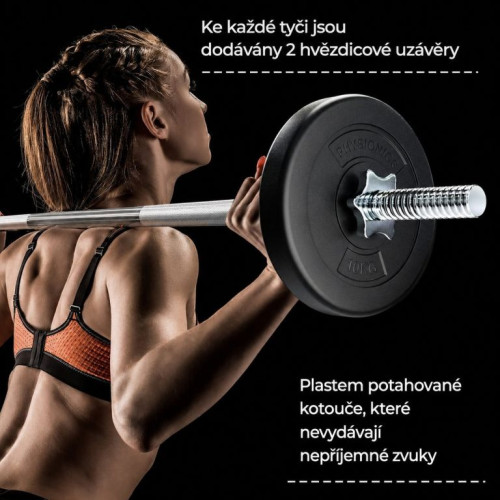 PHYSIONICS Vzpieračský set so závažím 165 cm, 60 kg PHYSIONICS Vzpieračský set so závažím 165 cm, 60 kg