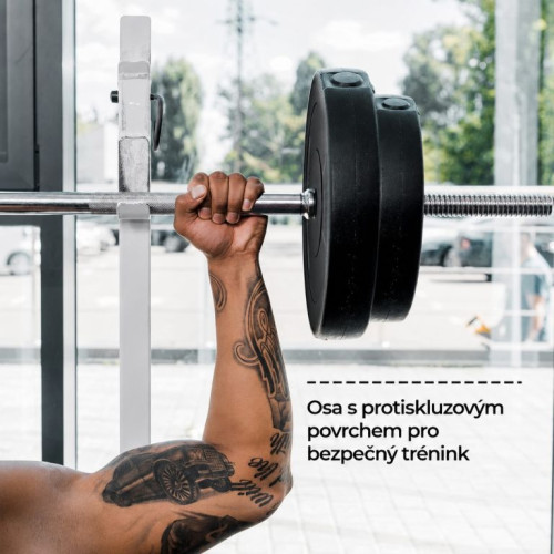 PHYSIONICS Vzpieračský set so závažím 165 cm, 60 kg PHYSIONICS Vzpieračský set so závažím 165 cm, 60 kg