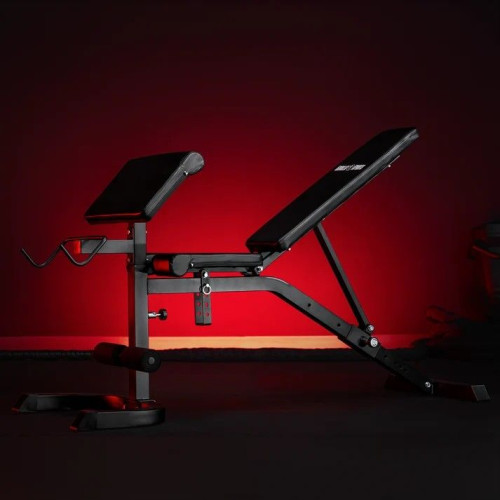 Gorilla Sports Nastaviteľná šikmá lavička, 153 x 55 cm