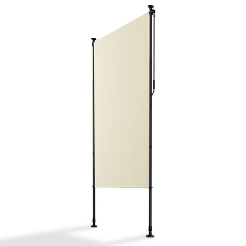Zvislá markíza na balkón 120x228-316 cm, UV ochrana, béžová