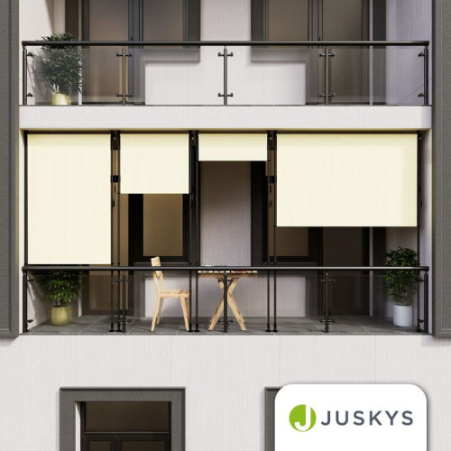 Zvislá markíza na balkón 200x228-316 cm, UV ochrana, béžová Zvislá markíza na balkón 200x228-316 cm, UV ochrana, béžová