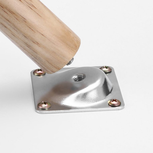 Sada minimalistických odkladacích stolíkov biela/drevo, 2 Sada minimalistických odkladacích stolíkov biela/drevo, 2