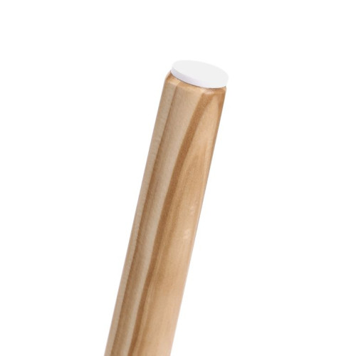 Sada minimalistických odkladacích stolíkov biela/drevo, 2 Sada minimalistických odkladacích stolíkov biela/drevo, 2