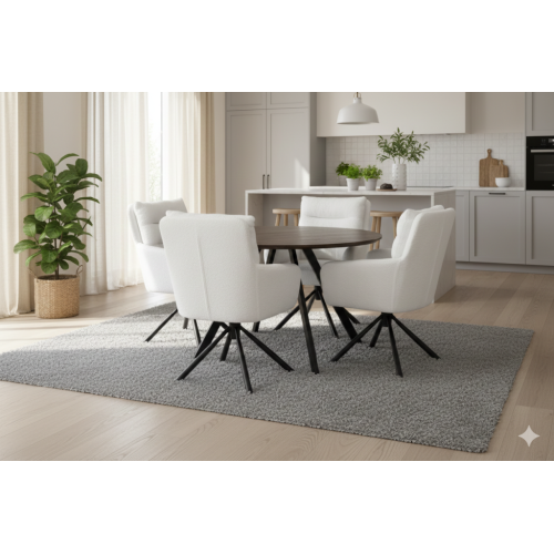 Okrúhly jedálenský stôl 120 cm hnedý, pre 4 - 5 osôb Okrúhly jedálenský stôl 120 cm hnedý, pre 4 - 5 osôb