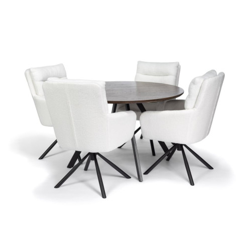 Okrúhly jedálenský stôl 120 cm hnedý, pre 4 - 5 osôb Okrúhly jedálenský stôl 120 cm hnedý, pre 4 - 5 osôb
