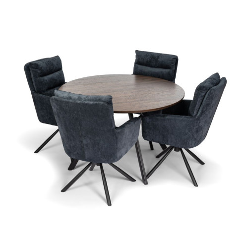 Okrúhly jedálenský stôl 120 cm hnedý, pre 4 - 5 osôb Okrúhly jedálenský stôl 120 cm hnedý, pre 4 - 5 osôb