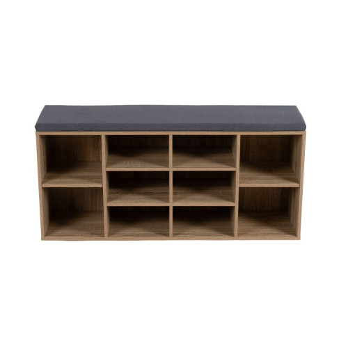 Botník s lavicou prírodný/sivý 103 x 48 x 30 cm Botník s lavicou prírodný/sivý 103 x 48 x 30 cm
