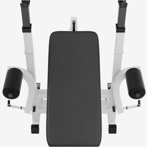 Gorilla Sports Sada posilňovacej lavice + nakladací set, biela Gorilla Sports Sada posilňovacej lavice + nakladací set, biela