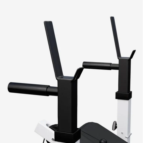 Gorilla Sports Sada posilňovacej lavice + nakladací set, biela Gorilla Sports Sada posilňovacej lavice + nakladací set, biela