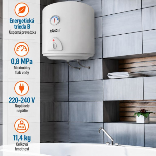 Elektrický zásobník na horúcu vodu 30 l, biely Elektrický zásobník na horúcu vodu 30 l, biely