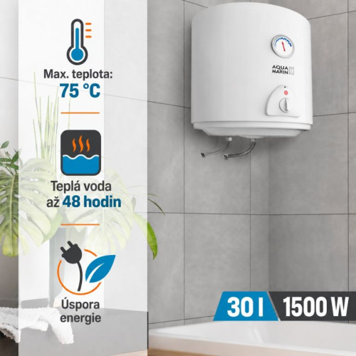 Elektrický zásobník na horúcu vodu 30 l, biely Elektrický zásobník na horúcu vodu 30 l, biely