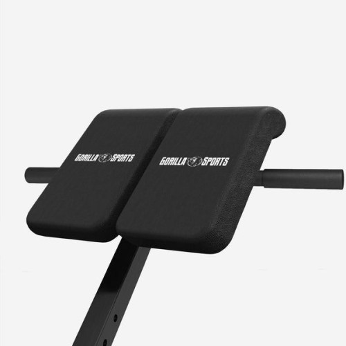 Gorilla Sports Hyperextenzná lavička skladacia, čierna Gorilla Sports Hyperextenzná lavička skladacia, čierna
