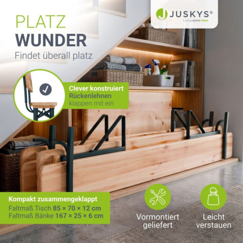 Pivný záhradný set s opierkami, skladací, 8 miest, 170 cm Pivný záhradný set s opierkami, skladací, 8 miest, 170 cm