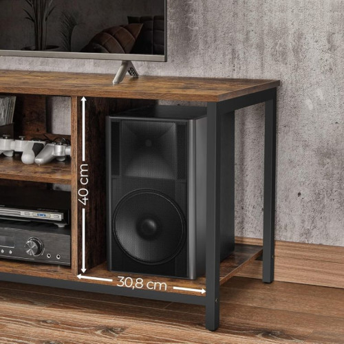 TV stolík s kovovým rámom, rustikálna hnedá, 120x40x50 cm TV stolík s kovovým rámom, rustikálna hnedá, 120x40x50 cm