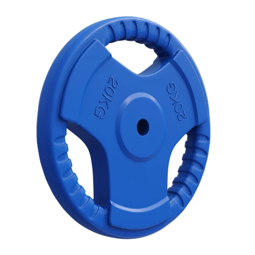 Gorilla Sports Liatinový činkový kotúč, pogumovaný, 20 kg